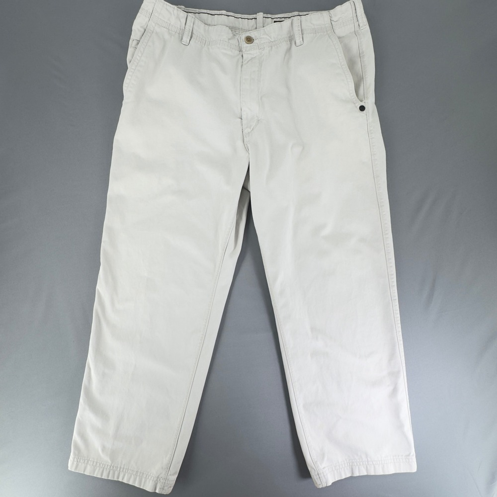 Timberland Mens Beige Cotton Chino Pants Straight Leg 38x30